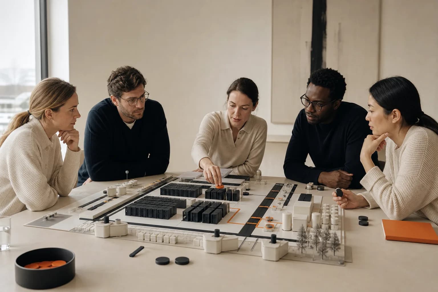 Team evaluates a physical model of compute capacity, energy, data, and workloads