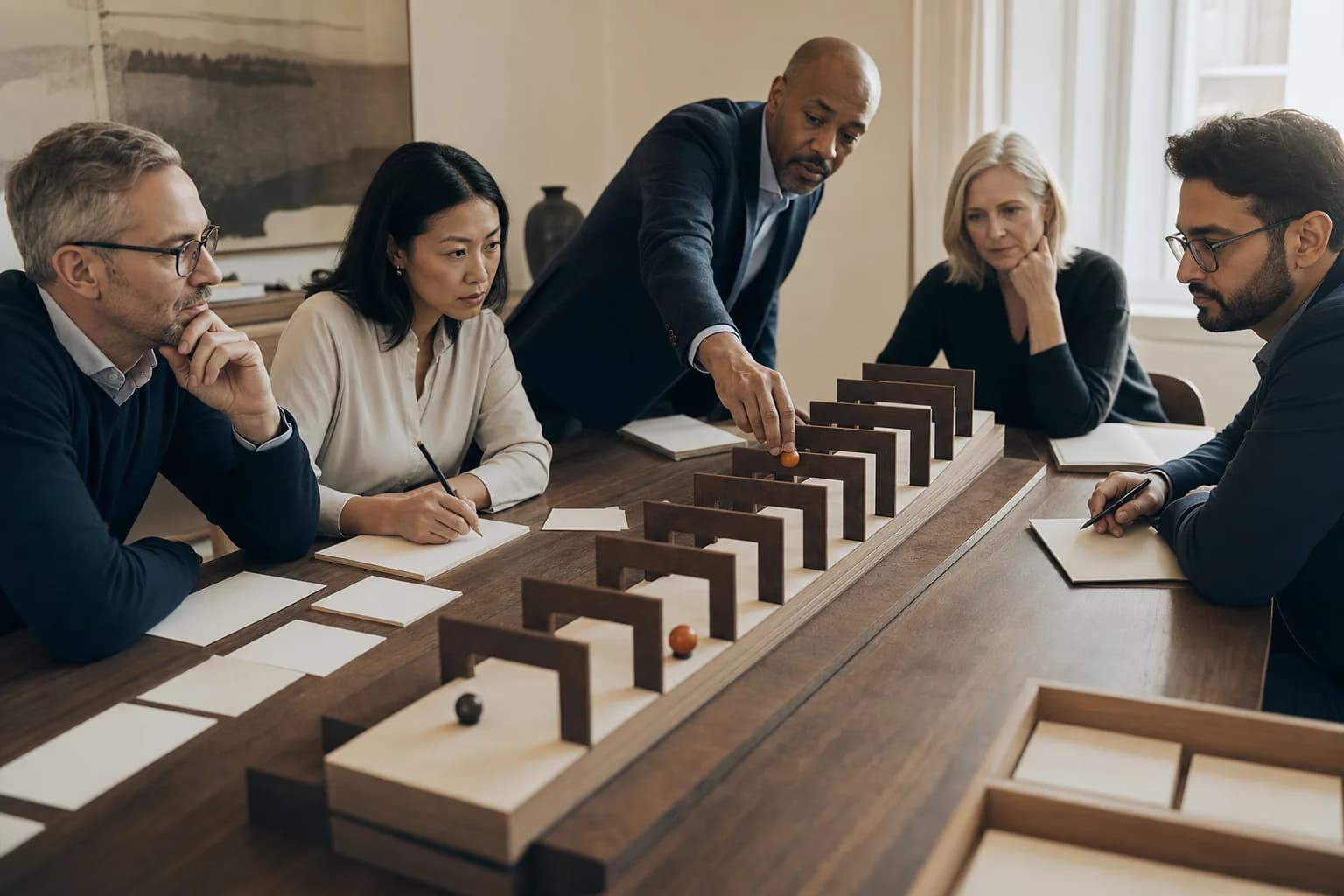 Risk owners calibrate markers across several physical thresholds