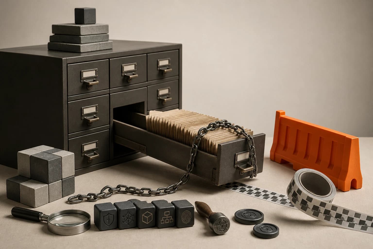 Conceptual editorial composition about artifactory cve-2026-66384 in kev: a cache write can reach the software supply chain