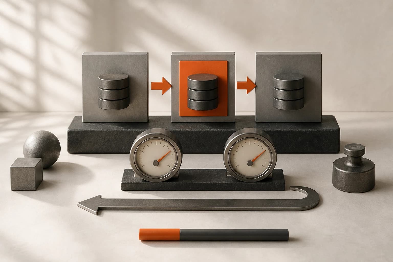 Conceptual editorial composition about postgresql 18.6 and the other minors: an update is a path, not one restart