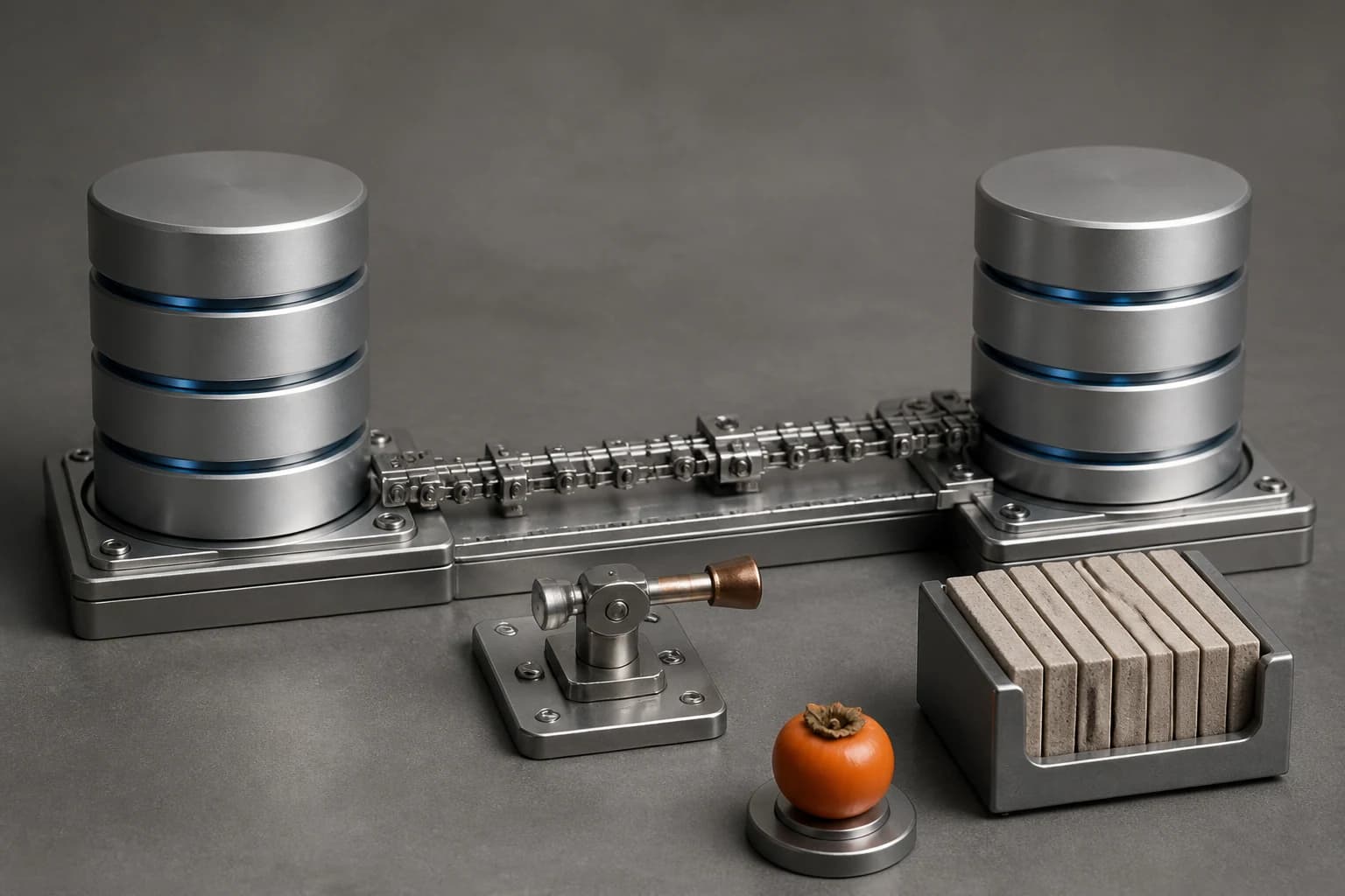 Conceptual editorial composition about postgresql after patching: rollback without replica state is only hope